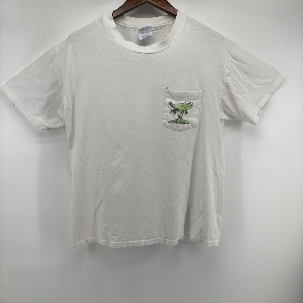 VTG  Jimmy Buffett Shirt Mens L Margaritaville Key‎ West Florida Single Stitch